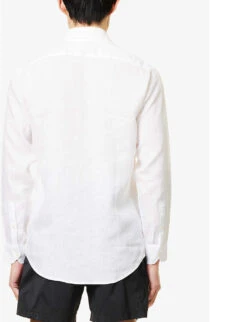 Antonio Regular-fit Linen Shirt -Outlet Daily Tops Store R04150248 WHITE ALT03