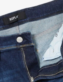 Replay Anbass 360 Denim-blend Shorts 13 Replay Anbass 360 Denim-blend Shorts -Outlet Daily Tops Store R04151305 DARKBLUE ALT06