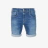 Replay Anbass 360 Logo-embellished Denim-blend Shorts