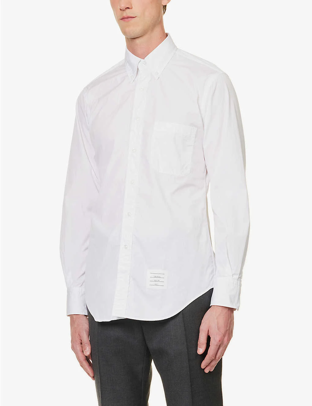 Brand-patch Grosgrain-tab Regular-fit Cotton Shirt 3 Brand-patch Grosgrain-tab Regular-fit Cotton Shirt - Image 3