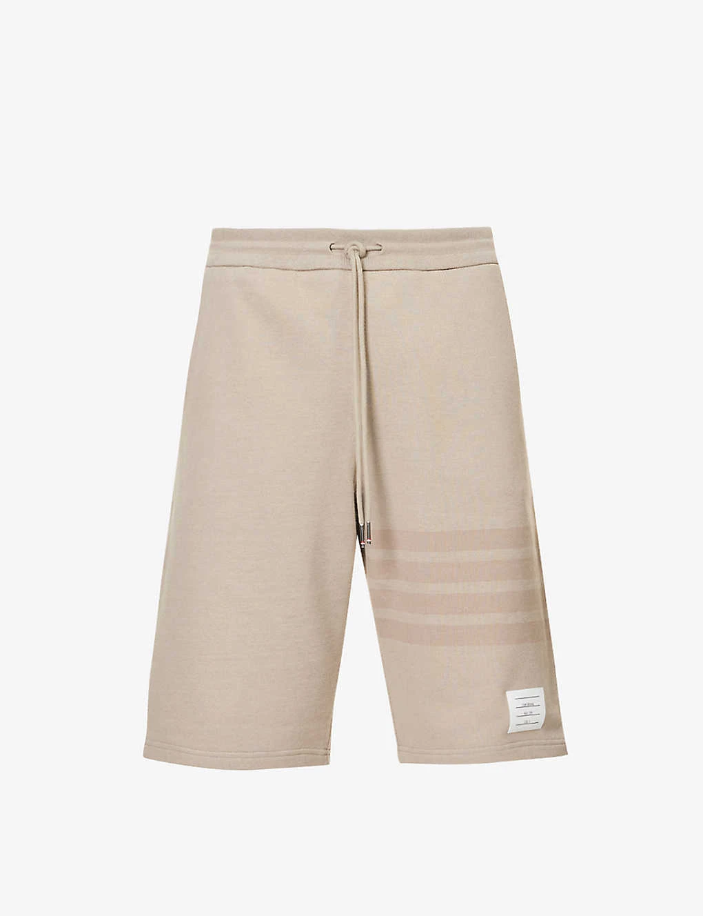 Four-bar Brand-patch Relaxed-fit Cotton-jersey Shorts 1 Four-bar Brand-patch Relaxed-fit Cotton-jersey Shorts