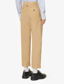 Straight-leg Regular-fit Cotton-corduroy Trousers -Outlet Daily Tops Store R04152293 KHAKI ALT03