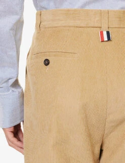 Straight-leg Regular-fit Cotton-corduroy Trousers -Outlet Daily Tops Store R04152293 KHAKI ALT04
