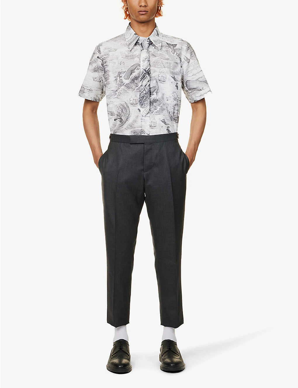 Nautical Graphic-print Cotton-poplin Shirt 2 Nautical Graphic-print Cotton-poplin Shirt - Image 2