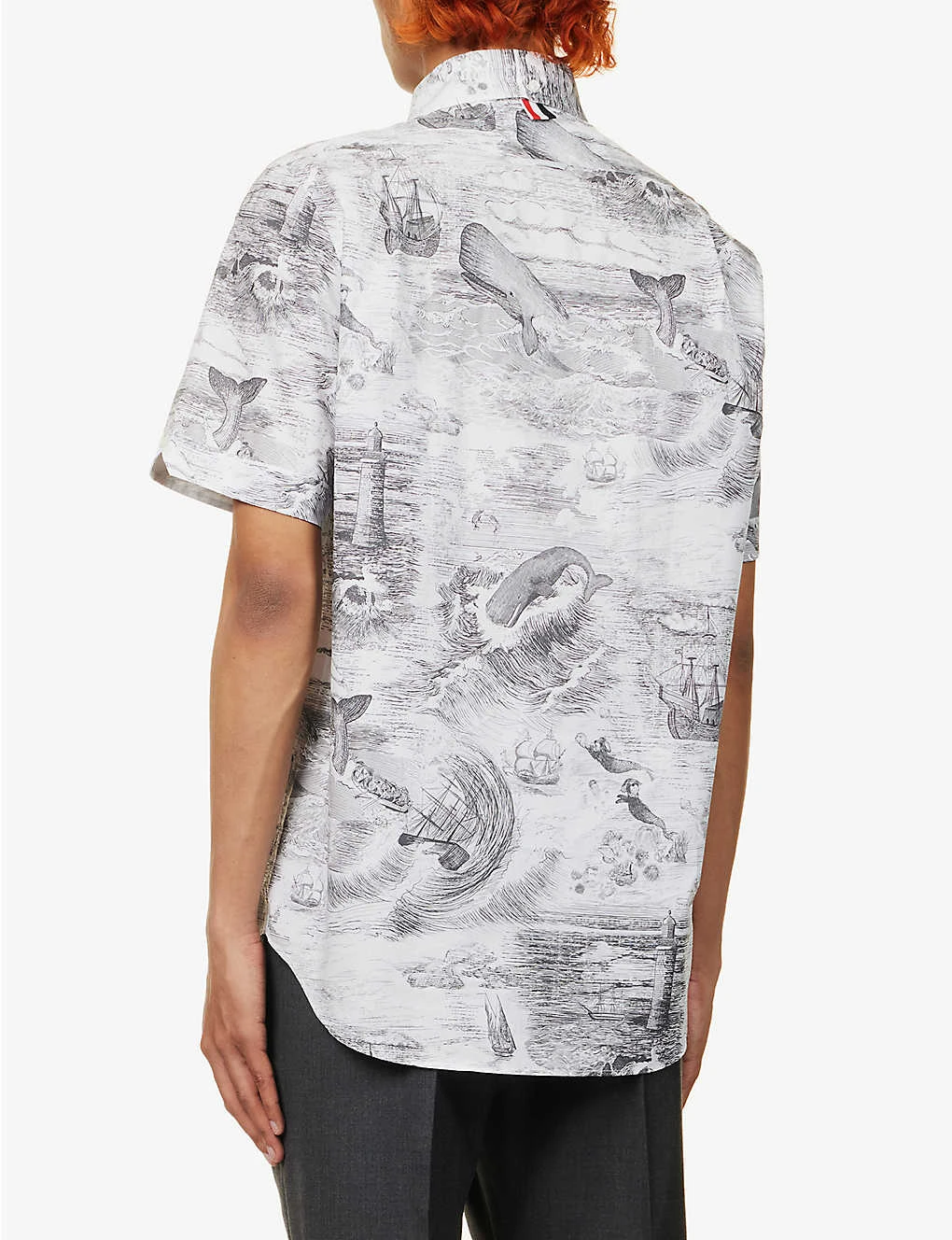 Nautical Graphic-print Cotton-poplin Shirt 4 Nautical Graphic-print Cotton-poplin Shirt - Image 4