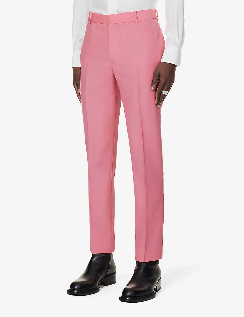 Alexander McQueen Tapered-leg Regular-fit Wool Cigarette Trousers 3 Alexander McQueen Tapered-leg Regular-fit Wool Cigarette Trousers - Image 3