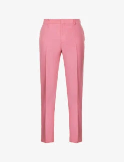 Alexander McQueen Tapered-leg Regular-fit Wool Cigarette Trousers