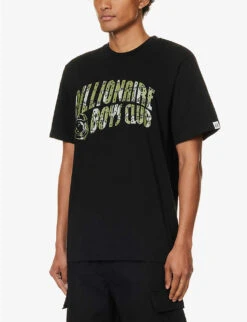 Billionaire Boys Club Gator Brand-patch Cotton-jersey T-shirt -Outlet Daily Tops Store R04153435 BLACK ALT02
