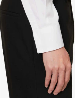 Alexander McQueen High Chest Flap-pocket Regular-fit Cotton-poplin Shirt -Outlet Daily Tops Store R04153548 WHITE ALT04