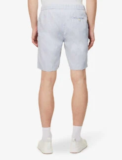 Drawstring Mid-rise Linen And Cotton-blend Shorts 7 Drawstring Mid-rise Linen And Cotton-blend Shorts -Outlet Daily Tops Store R04153580 HALOGENGREY ALT02