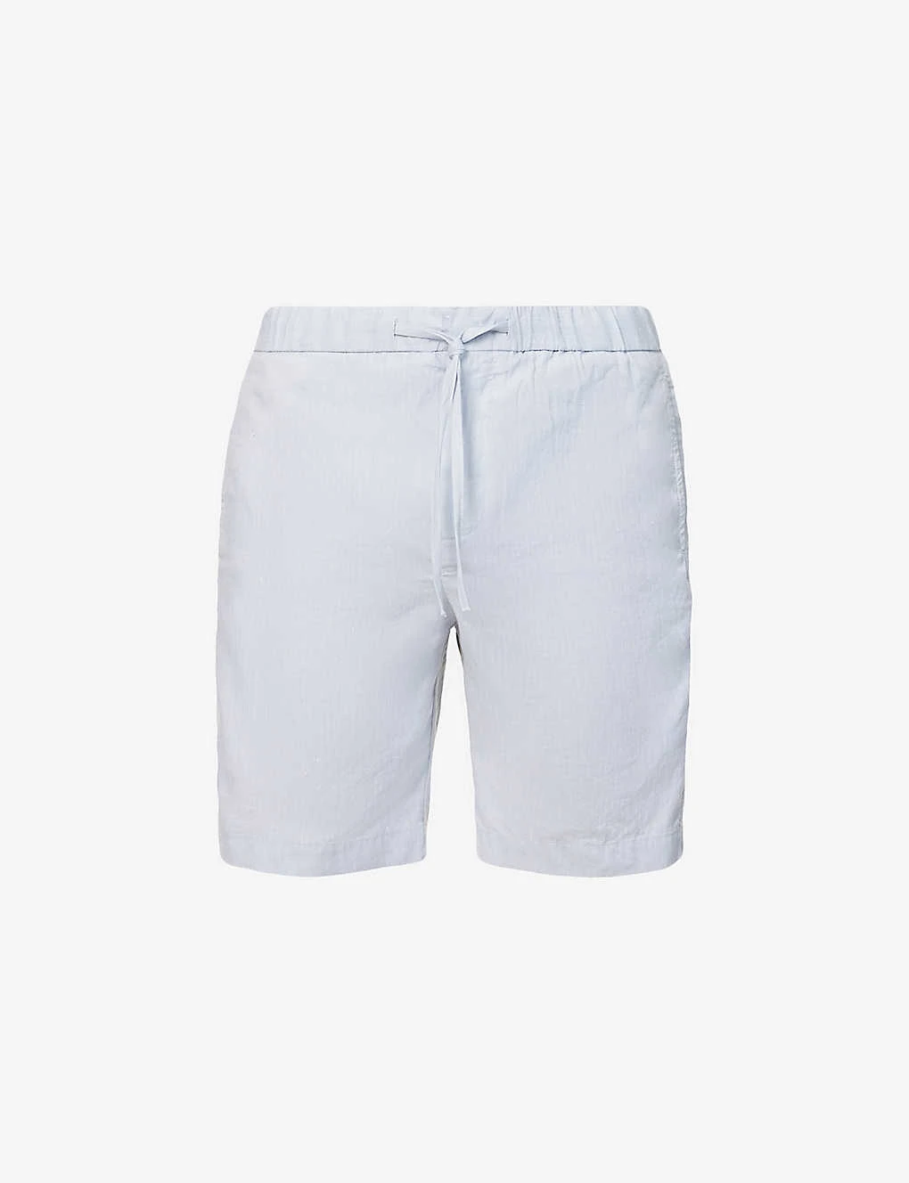Drawstring Mid-rise Linen And Cotton-blend Shorts 1 Drawstring Mid-rise Linen And Cotton-blend Shorts