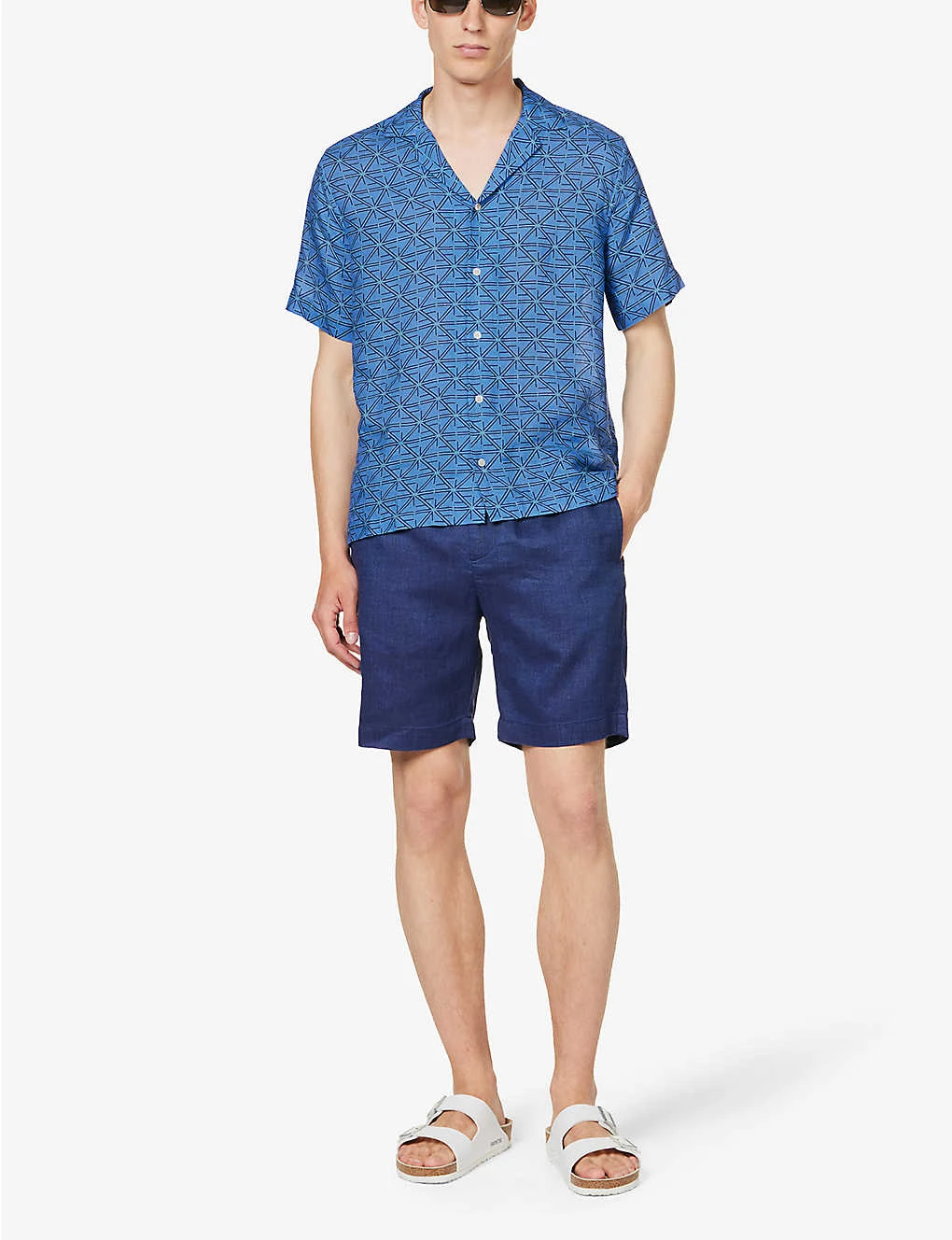 Roberto Graphic-print Linen Shirt 2 Roberto Graphic-print Linen Shirt - Image 2