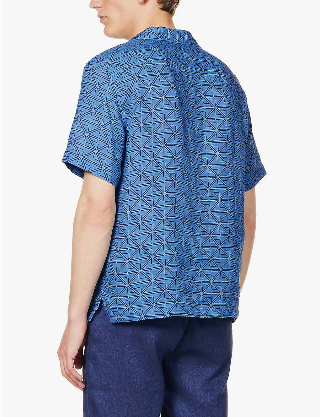 Roberto Graphic-print Linen Shirt 4 Roberto Graphic-print Linen Shirt - Image 4