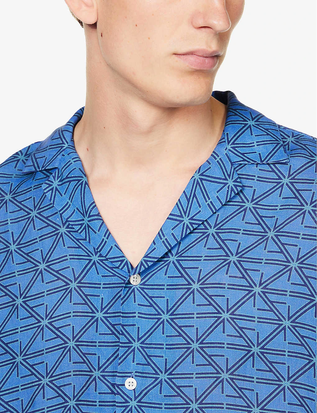 Roberto Graphic-print Linen Shirt 5 Roberto Graphic-print Linen Shirt - Image 5