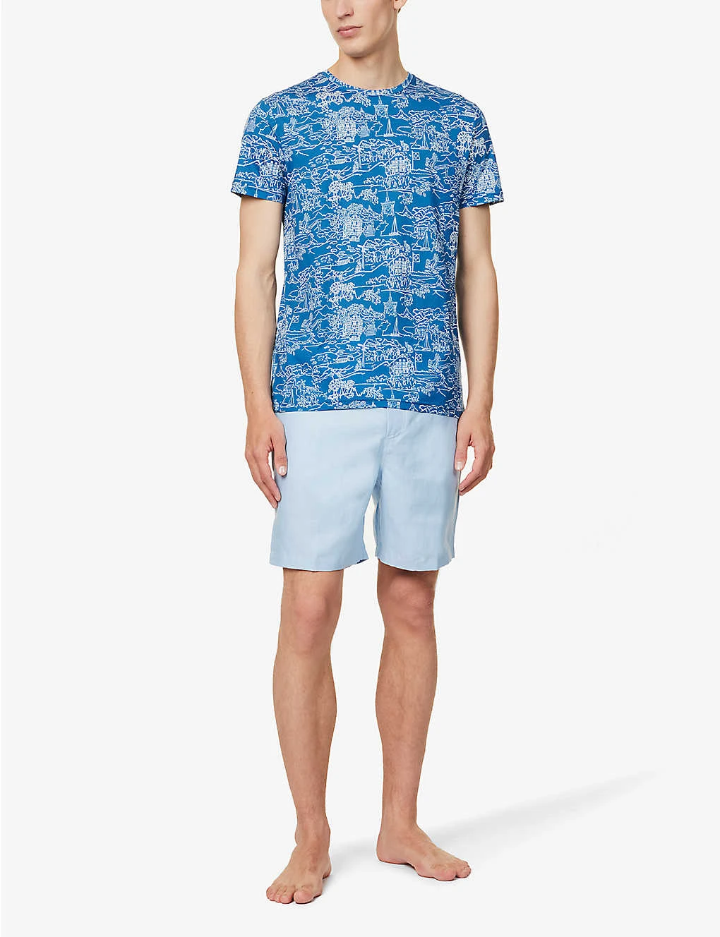 Sydney Drawstring Mid-rise Linen Shorts 2 Sydney Drawstring Mid-rise Linen Shorts - Image 2