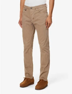 NEUW Lou Regular-fit Slim-leg Stretch-cotton Trousers -Outlet Daily Tops Store R04156902 CLAY ALT02