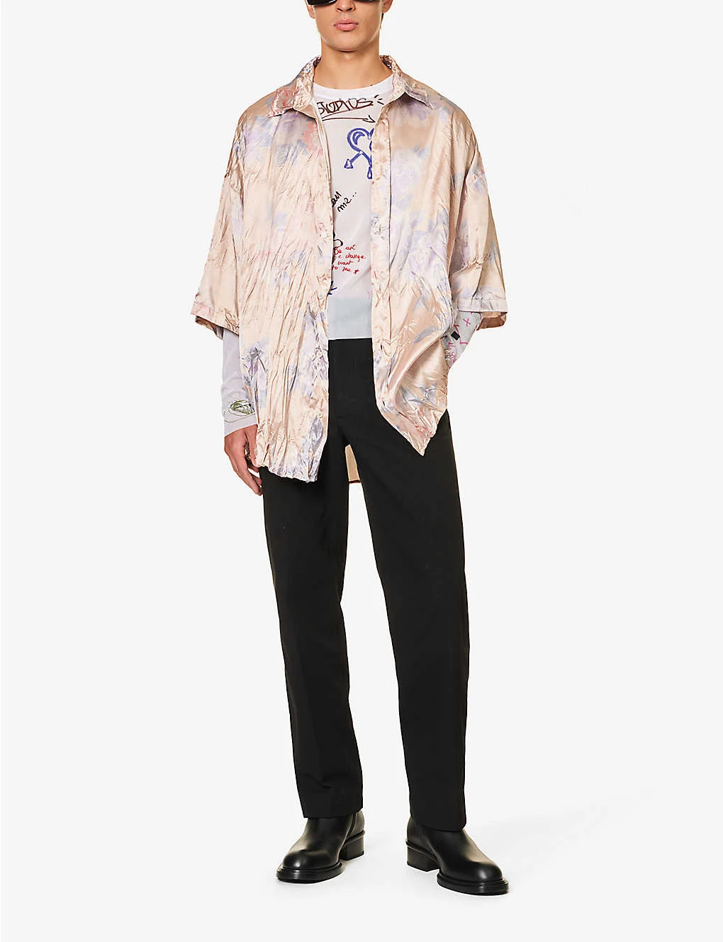 Acne Studios Setar Crinkled Oversized Stretch-satin Shirt 2 Acne Studios Setar Crinkled Oversized Stretch-satin Shirt - Image 2