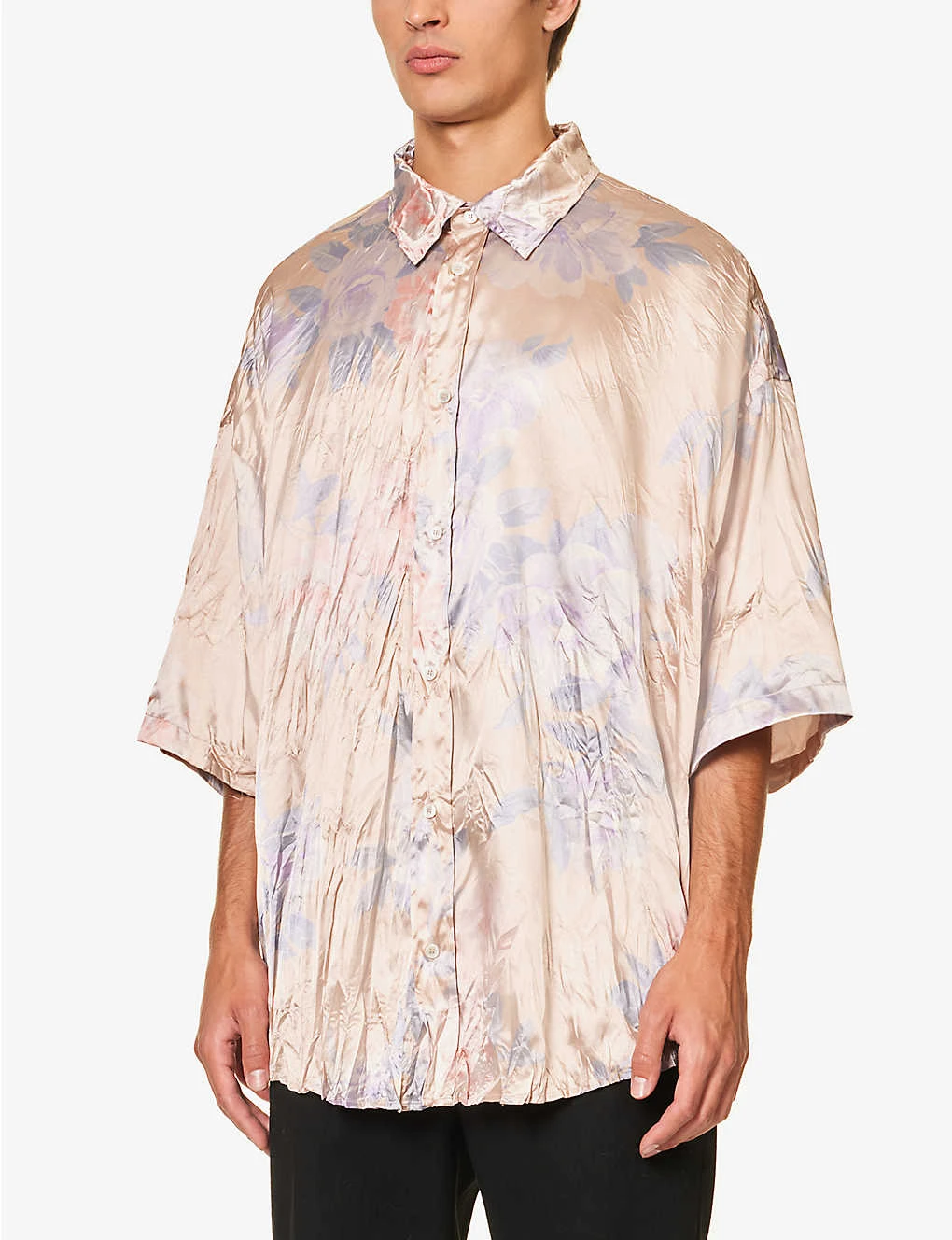 Acne Studios Setar Crinkled Oversized Stretch-satin Shirt 3 Acne Studios Setar Crinkled Oversized Stretch-satin Shirt - Image 3