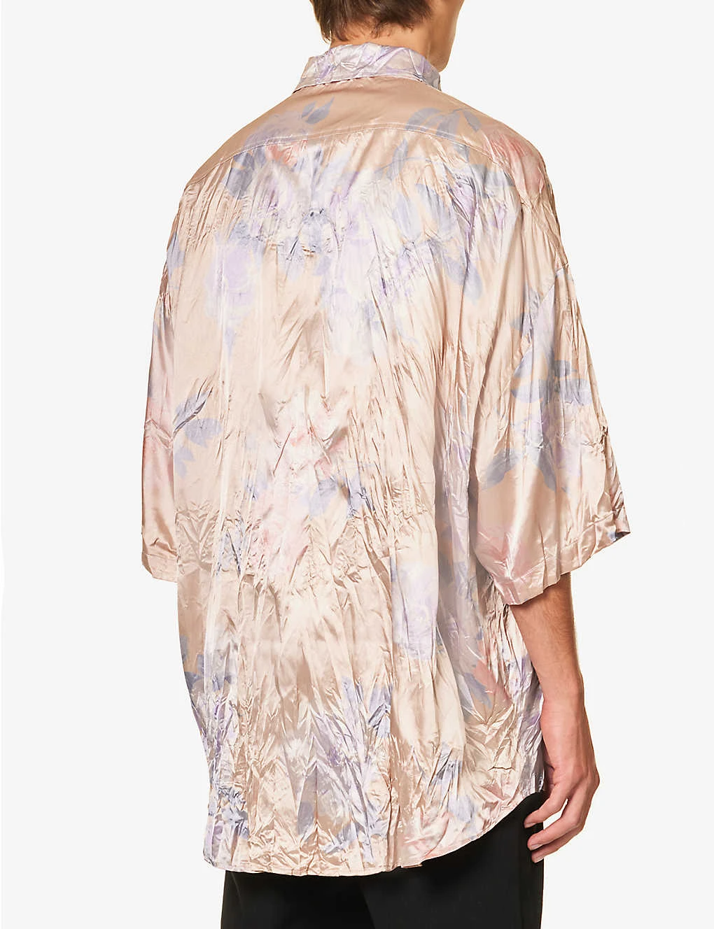 Acne Studios Setar Crinkled Oversized Stretch-satin Shirt 4 Acne Studios Setar Crinkled Oversized Stretch-satin Shirt - Image 4