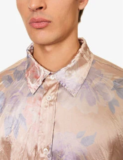 Acne Studios Setar Crinkled Oversized Stretch-satin Shirt 9 Acne Studios Setar Crinkled Oversized Stretch-satin Shirt -Outlet Daily Tops Store R04157574 BLUSHBEIGE ALT04