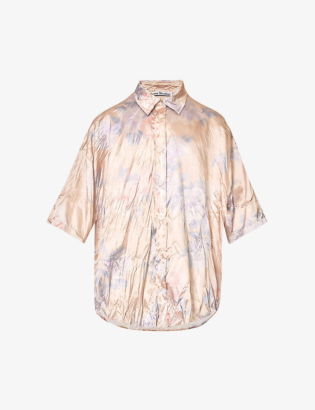 Acne Studios Setar Crinkled Oversized Stretch-satin Shirt 1 Acne Studios Setar Crinkled Oversized Stretch-satin Shirt