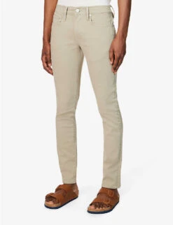 FRAME L'homme Slim-fit Tapered Stretch-organic Denim Jeans 9 FRAME L'homme Slim-fit Tapered Stretch-organic Denim Jeans -Outlet Daily Tops Store R04157961 GARAGEDESERTSAGE ALT02