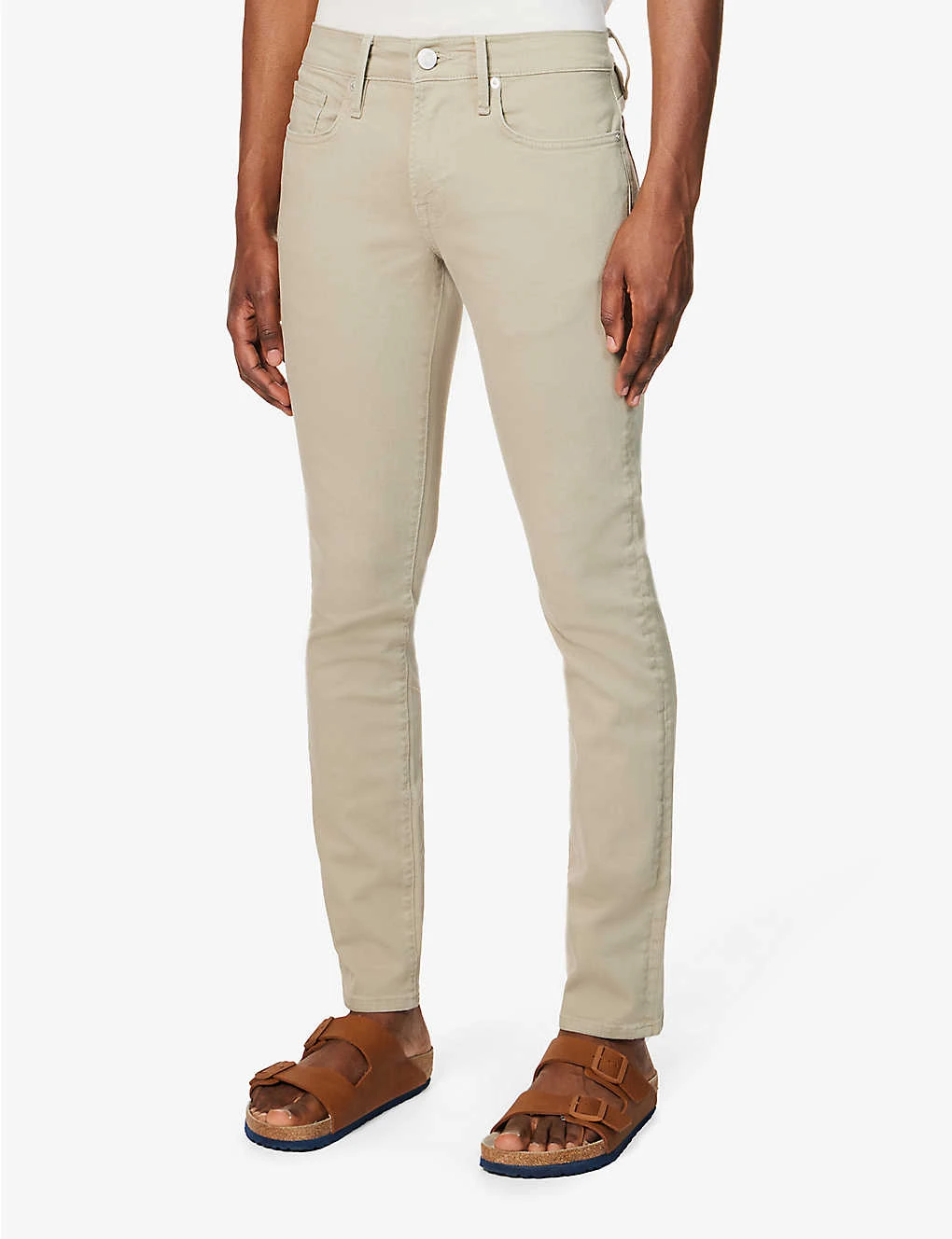 FRAME L'homme Slim-fit Tapered Stretch-organic Denim Jeans 3 FRAME L'homme Slim-fit Tapered Stretch-organic Denim Jeans - Image 3