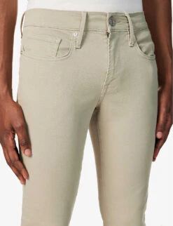 FRAME L'homme Slim-fit Tapered Stretch-organic Denim Jeans 11 FRAME L'homme Slim-fit Tapered Stretch-organic Denim Jeans -Outlet Daily Tops Store R04157961 GARAGEDESERTSAGE ALT04