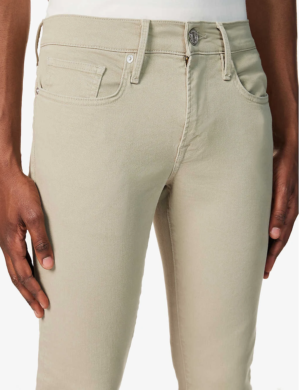FRAME L'homme Slim-fit Tapered Stretch-organic Denim Jeans 5 FRAME L'homme Slim-fit Tapered Stretch-organic Denim Jeans - Image 5
