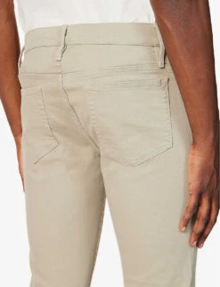 FRAME L'homme Slim-fit Tapered Stretch-organic Denim Jeans 12 FRAME L'homme Slim-fit Tapered Stretch-organic Denim Jeans -Outlet Daily Tops Store R04157961 GARAGEDESERTSAGE ALT05