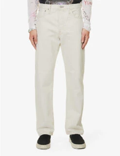 Acne Studios 1996 Straight-leg Regular-fit Denim Jeans -Outlet Daily Tops Store R04158770 ECRUECRU ALT02