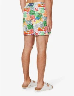 Vilebrequin Marine-print Recycled-polyamide Swim Shorts -Outlet Daily Tops Store R04159188 BLANC ALT03