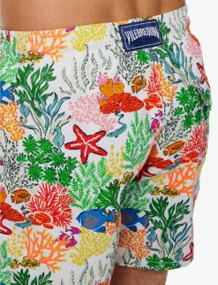 Vilebrequin Marine-print Recycled-polyamide Swim Shorts -Outlet Daily Tops Store R04159188 BLANC ALT04