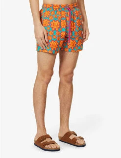 Vilebrequin Mahina Graphic-print Swim Shorts -Outlet Daily Tops Store R04159190 VERTTROPEZIEN ALT02