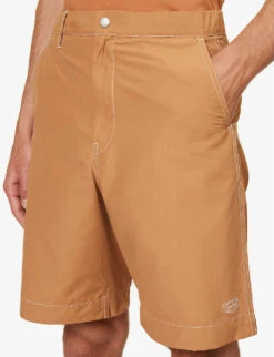 Snow Peak Light Mountain Water-resistant Cotton-blend Shorts 9 Snow Peak Light Mountain Water-resistant Cotton-blend Shorts -Outlet Daily Tops Store R04159208 BROWN ALT04