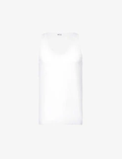 Business Class V-neck Cotton-jersey Vest