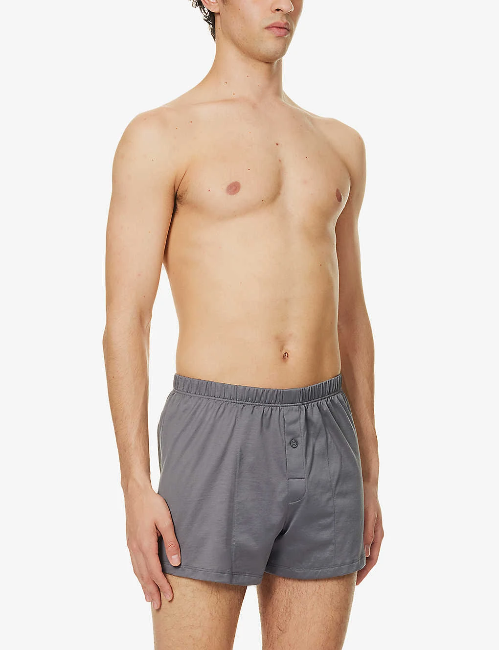 HANRO Buttoned Cotton Boxer Briefs 2 HANRO Buttoned Cotton Boxer Briefs - Image 2