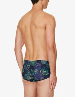 Speedo Graphic-print 17cm Recycled-polyester Blend Swim Briefs 7 Speedo Graphic-print 17cm Recycled-polyester Blend Swim Briefs -Outlet Daily Tops Store R04163369 NAVYAQUGREENLILAC ALT02