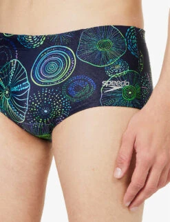 Speedo Graphic-print 17cm Recycled-polyester Blend Swim Briefs 9 Speedo Graphic-print 17cm Recycled-polyester Blend Swim Briefs -Outlet Daily Tops Store R04163369 NAVYAQUGREENLILAC ALT04