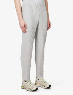 Basics Pleated Straight-leg Regular-fit Knitted Trousers 7 Basics Pleated Straight-leg Regular-fit Knitted Trousers -Outlet Daily Tops Store R04163795 LIGHTGRAY ALT02