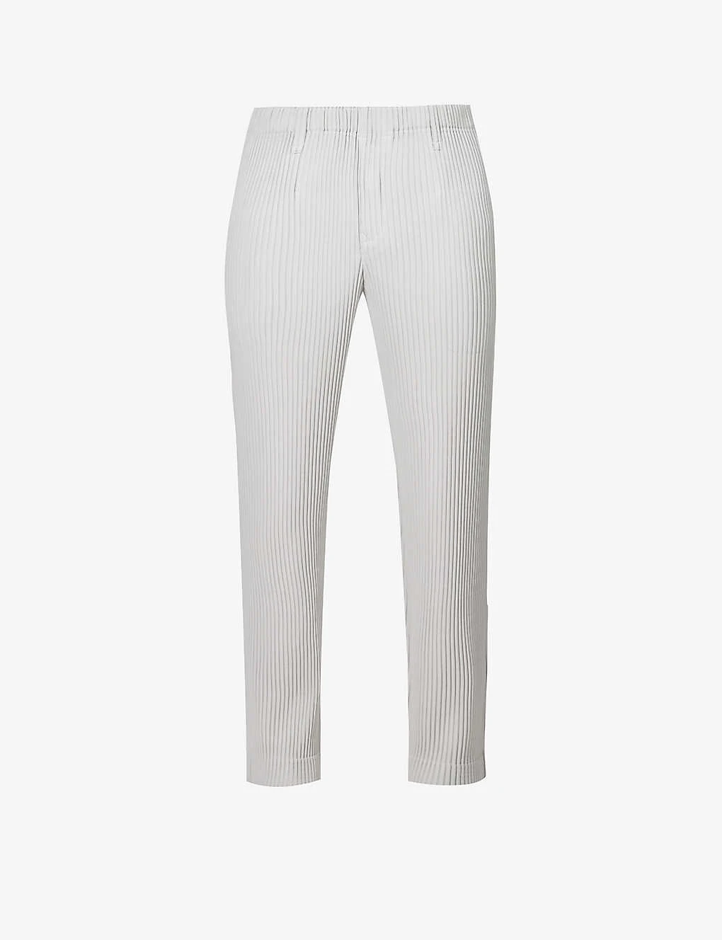 Basics Pleated Straight-leg Regular-fit Knitted Trousers 1 Basics Pleated Straight-leg Regular-fit Knitted Trousers