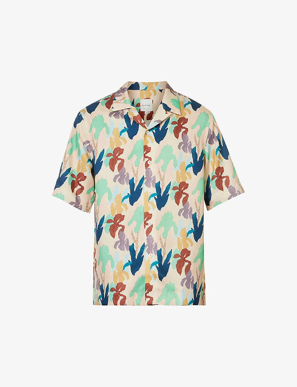 PAUL SMITH Graphic-print Camp-collar Regular-fit Woven Shirt 1 PAUL SMITH Graphic-print Camp-collar Regular-fit Woven Shirt