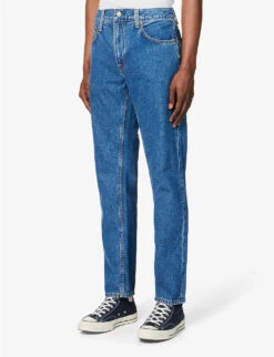 Nudie Jeans Gritty Jackson Regular-fit Straight-leg Recycled-cotton Denim Jeans -Outlet Daily Tops Store R04165215 90SSTONE ALT02