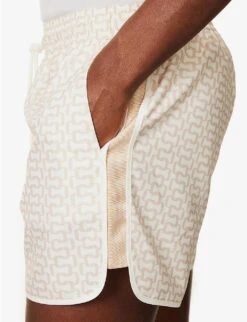 Runner Contrast-piping Regular-fit Recycled-nylon Shorts -Outlet Daily Tops Store R04165458 IVORY10 ALT04