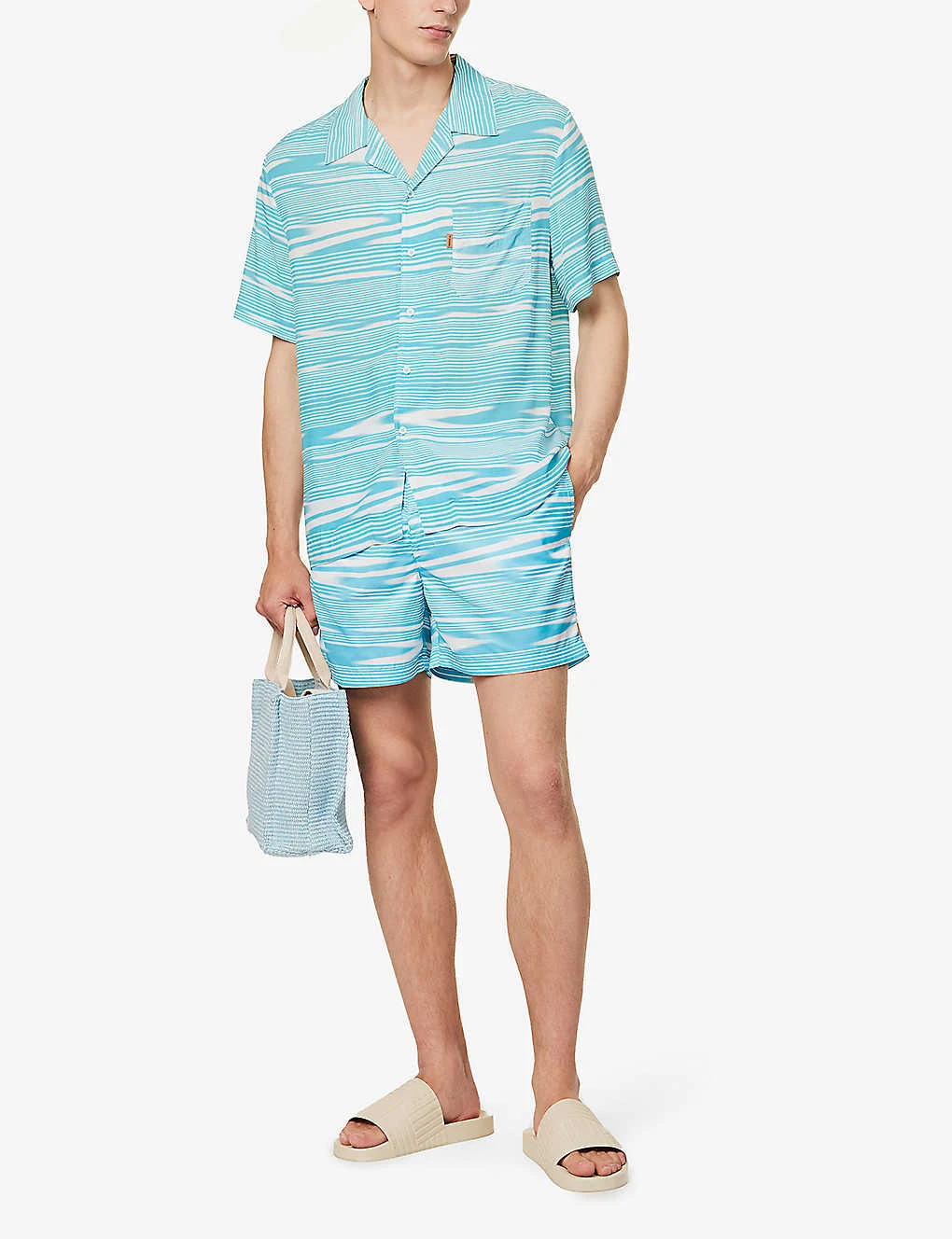 Missoni Abstract-pattern Relaxed-fit Swim Shorts 2 Missoni Abstract-pattern Relaxed-fit Swim Shorts - Image 2