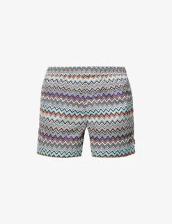 Missoni Zig-zag Pattern Relaxed-fit Swim Shorts