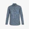 Etro Graphic-print Stretch-cotton Shirt