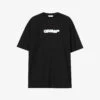 Blurred-logo Relaxed-fit Cotton-jersey T-shirt