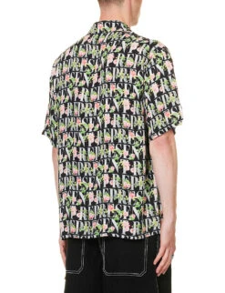 Represent Floral Graphic-print Relaxed-fit Cotton-jersey T-shirt -Outlet Daily Tops Store R04167332 BLACK ALT03