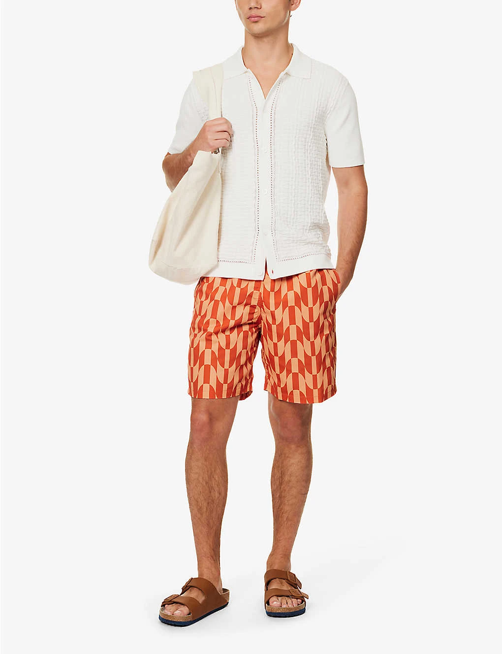 Graphic-print Regular-fit Recycled-polyester Swim Shorts 2 Graphic-print Regular-fit Recycled-polyester Swim Shorts - Image 2